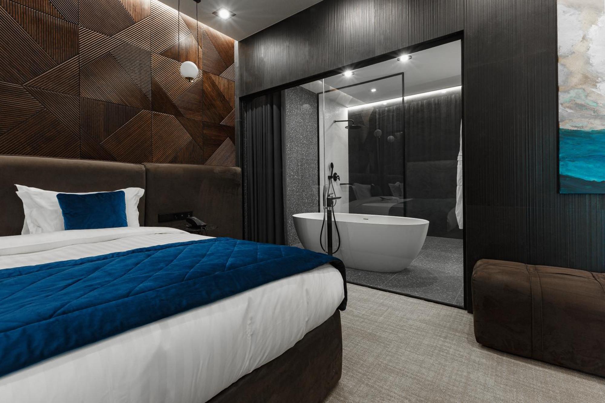 Emily Resort Leópolis Exterior foto A 3D rendering of a hotel room
